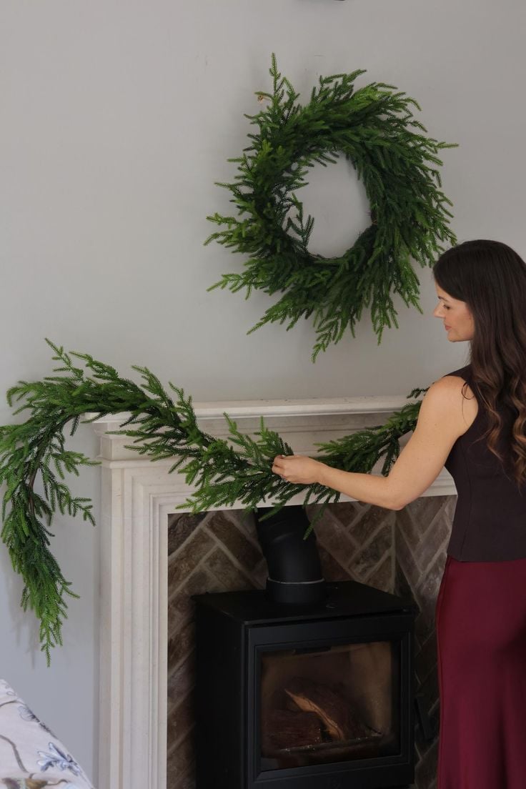 ✨Natural Christmas Greenery - Norfolk Pine Garland🌲