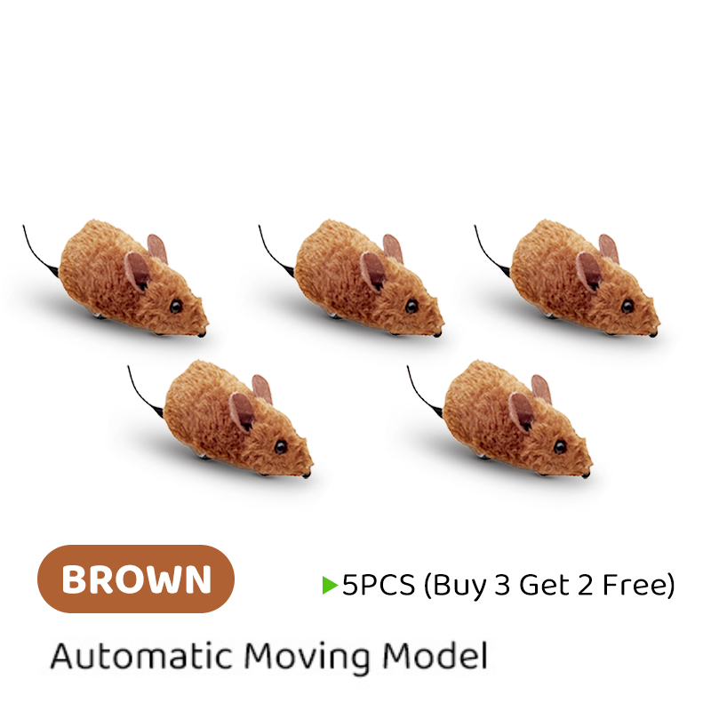 Interactive Automatic Moving Mouse Toys with Squeaky Sound