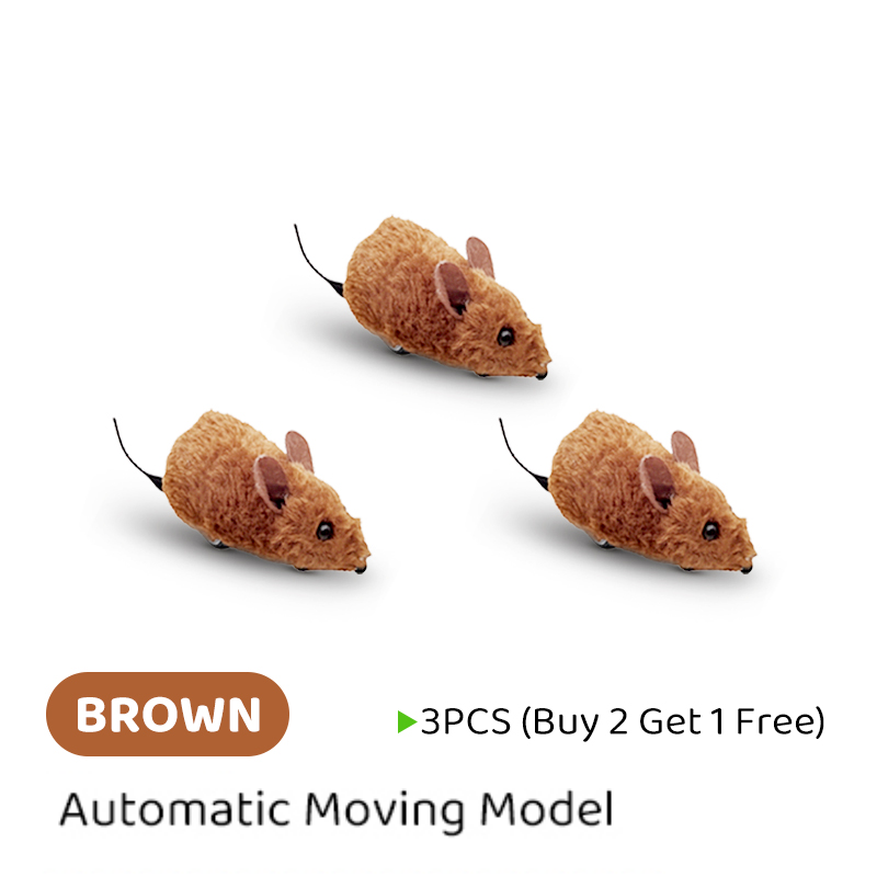 Interactive Automatic Moving Mouse Toys with Squeaky Sound