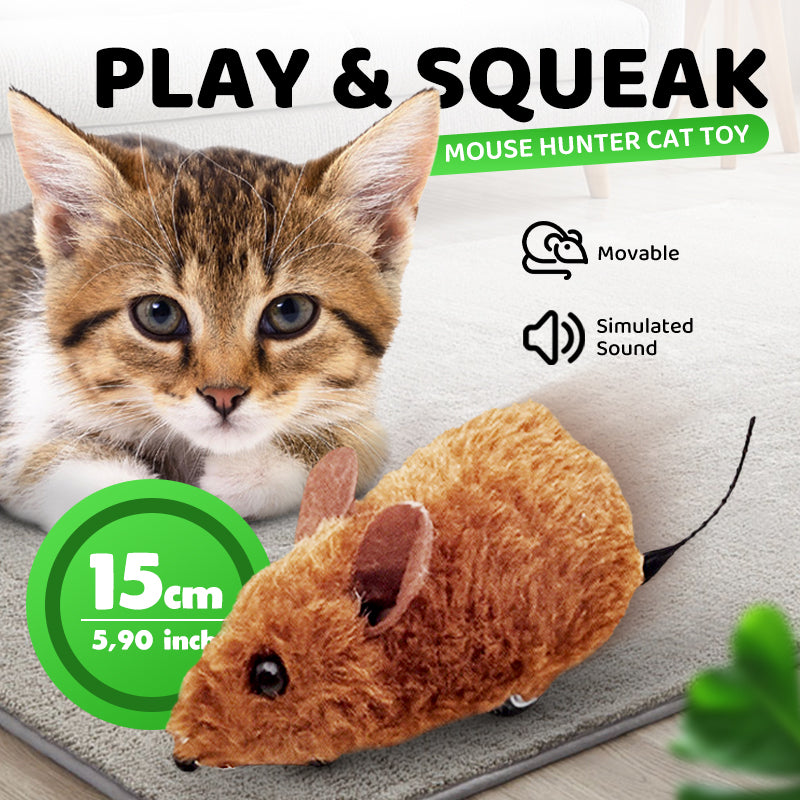Interactive Automatic Moving Mouse Toys with Squeaky Sound