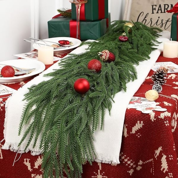 ✨Natural Christmas Greenery - Norfolk Pine Garland🌲