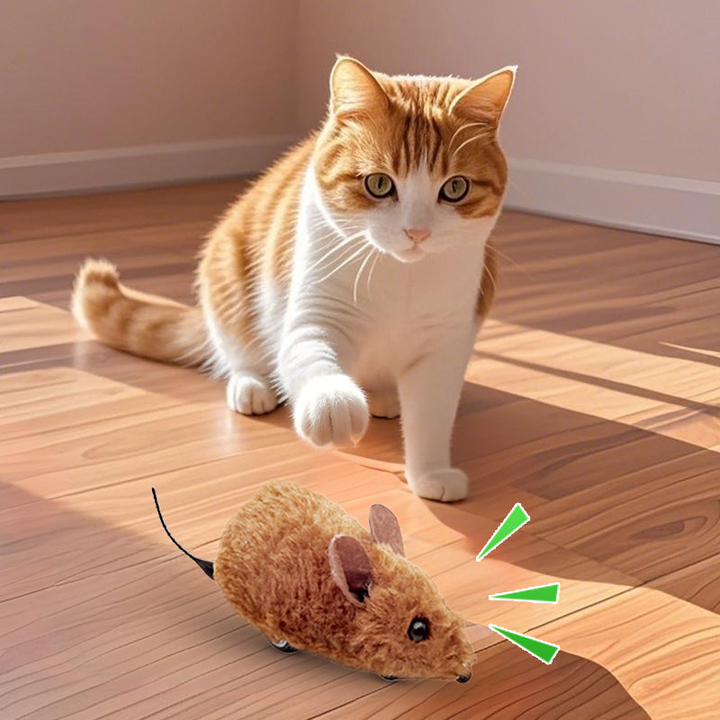 Interactive Automatic Moving Mouse Toys with Squeaky Sound